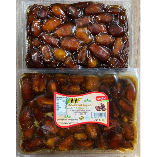 تمر خلاصي سعودي مضغوط 1كغ× 8 