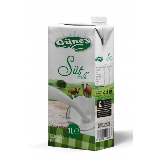 حليب GÜNEY نص دسم 1 ليتر× 12 