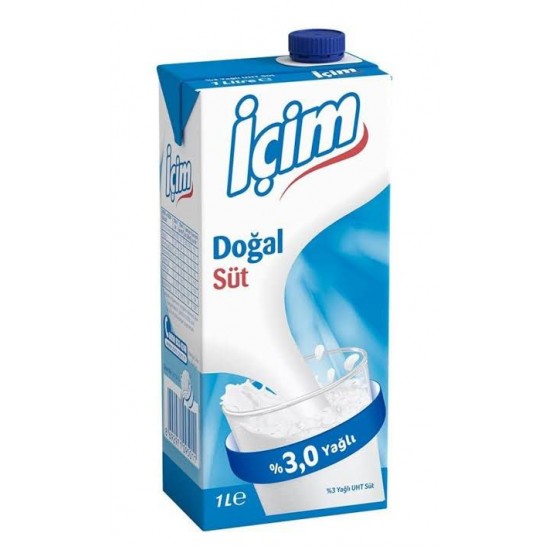 حليب İÇİM كامل الدسم 1 ليتر×12
