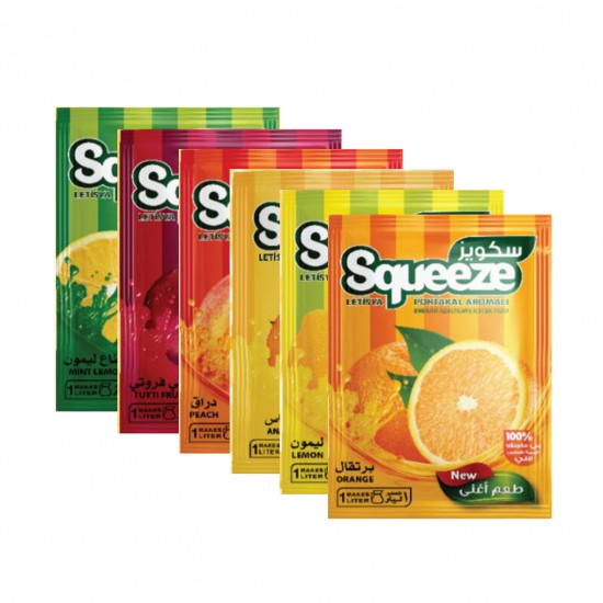 عصير سكويز مشكل × 6 علبة