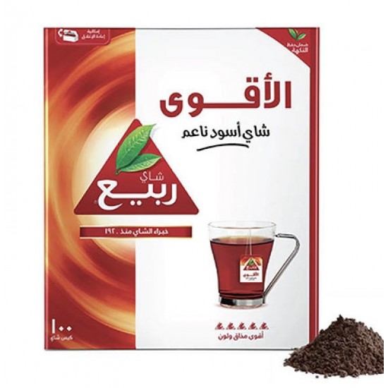 شاي الربيع اسود ناعم 100 ظرف